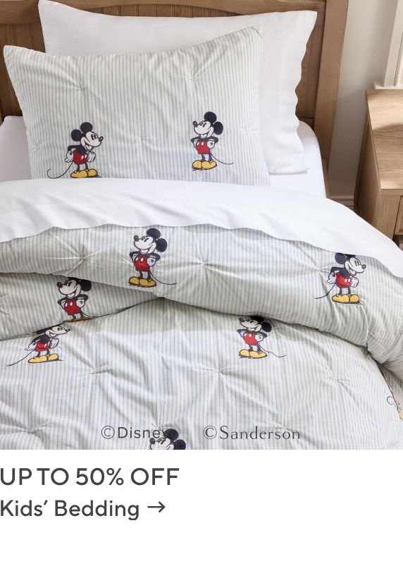 Up to 50% Off Kids Bedding