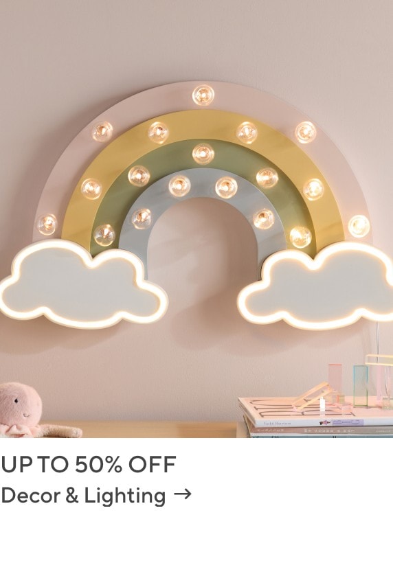 Up to 50% Off Decor & Lighting