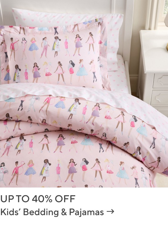 Up to 40% Off Kids' Bedding & Pajamas