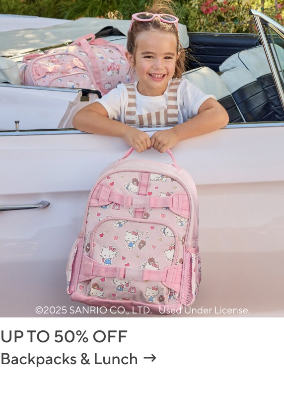 Up to 50% Off Backpacks & Lunch