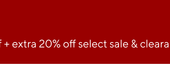 Labour Day Warehouse Sale: Up to 50% off + extra 20% off select sale & clearance