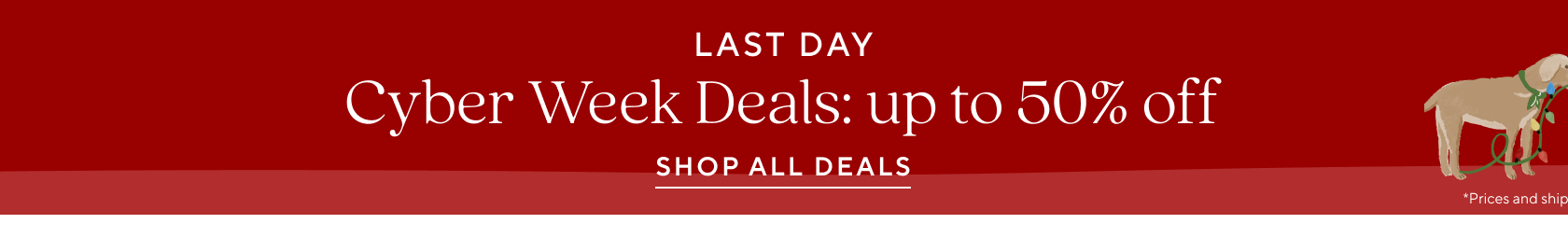 Cyber Week Deals: up to 50% off