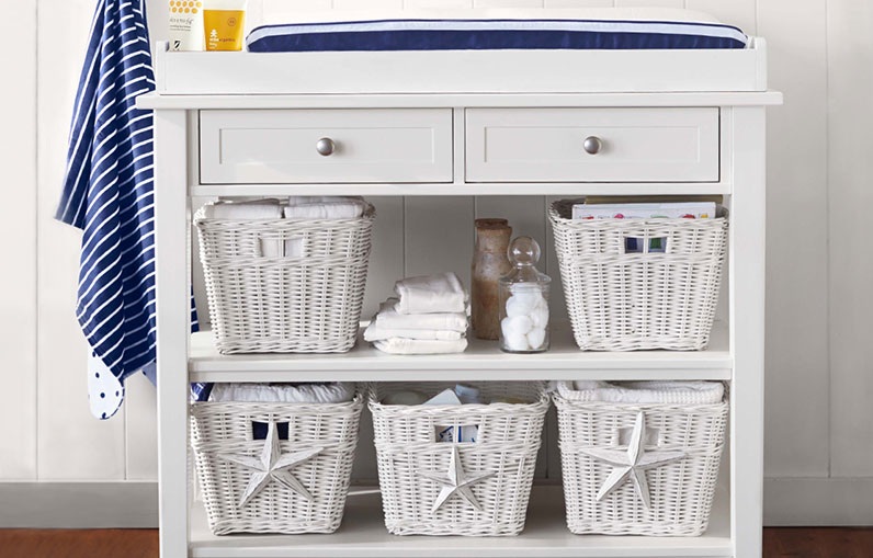 baby changing table and storage