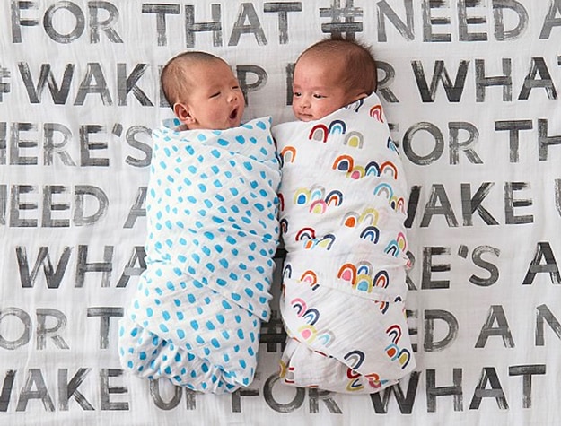 Rainbow Muslin Swaddle Set