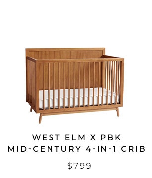 west elm x pbk Mid-Century Crib