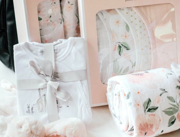 Floral baby clothes