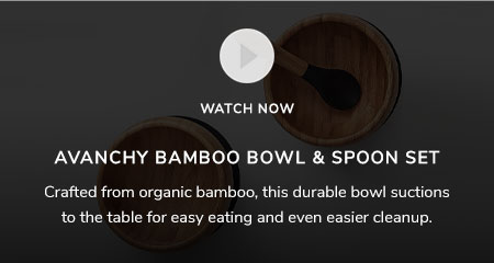 Avanchy Bamboo Bowl & Spoon Set