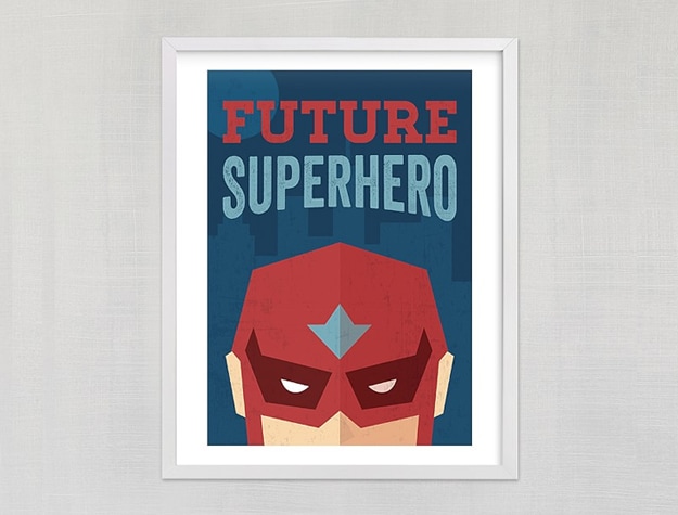 Future superhero poster