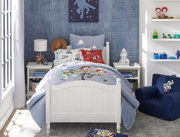 Chambray themed kids room