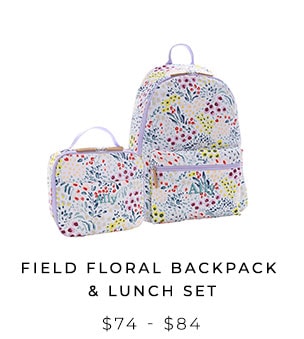 Field Floral Backpack & Lunch Set