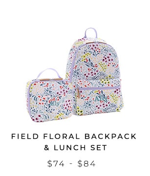 Field Floral Backpack & Lunch Set