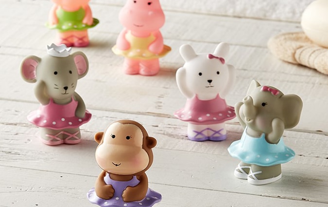 PVC animal ballet bath toys