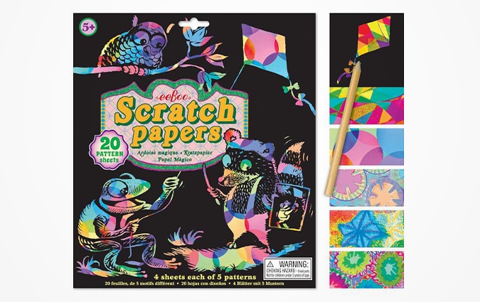 Scratch paper set with pencil