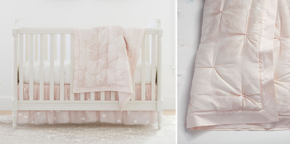 pottery barn baby girl bedding