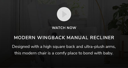 Modern Wingback Manual Recliner 