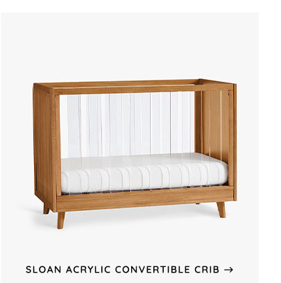 Sloan Acrylic Convertible Crib