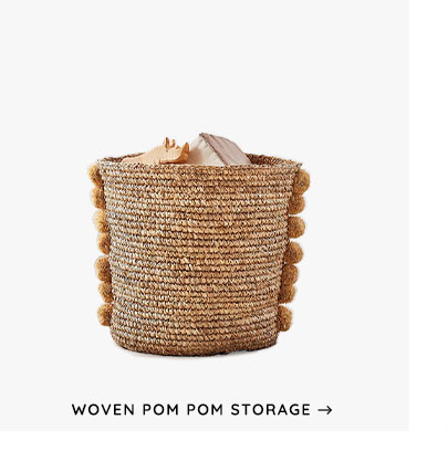 Woven Pom Storage