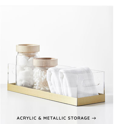 Acrylic & Metallic Storage