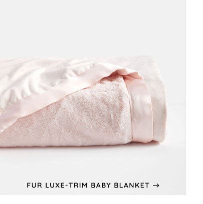 Fur Luxe-Trim Baby Blanket