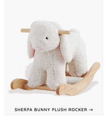 Sherpa Bunny Plush Rocker