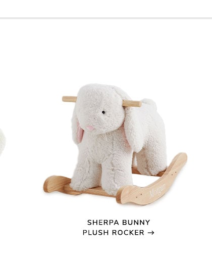 Sherpa Bunny Plush Rocker