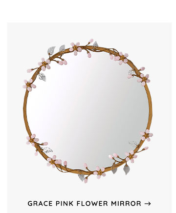 Grace Pink Flower Mirror