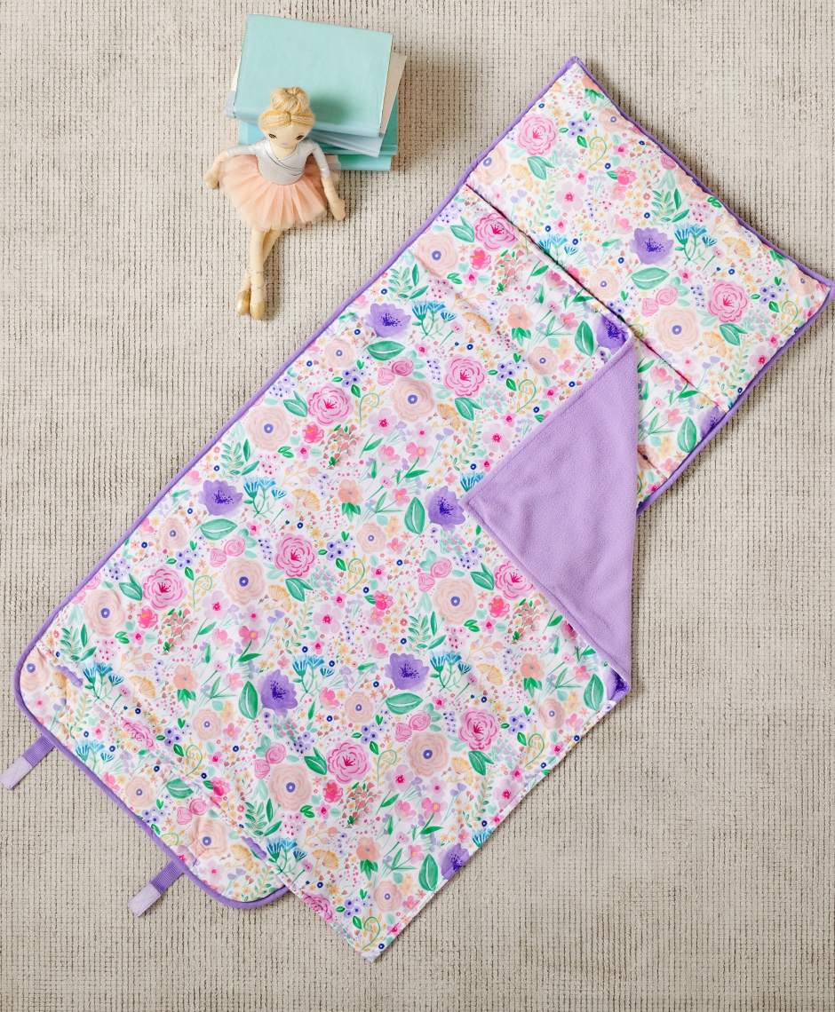 Lavender Floral Blooms Nap Mat