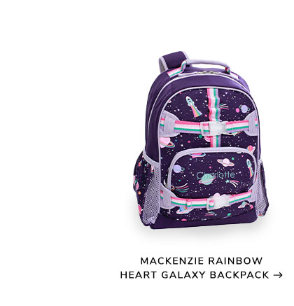 Makenzie Rainbow Heart Galaxy Backpack