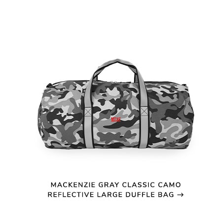 Mackenzie Gray Classic Camo Reflective Large Duffle Bag