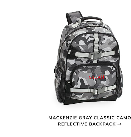 Mackenzie Gray Classic Camo Reflective Backpack