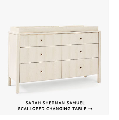 Sarah Sherman Samuel Scalloped Changing Table