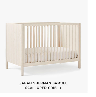 Sarah Sherman Samuel Scalloped Crib