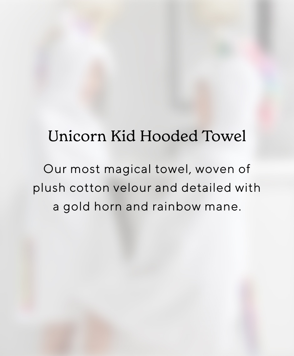 Unicorn Kid Hooded Towel