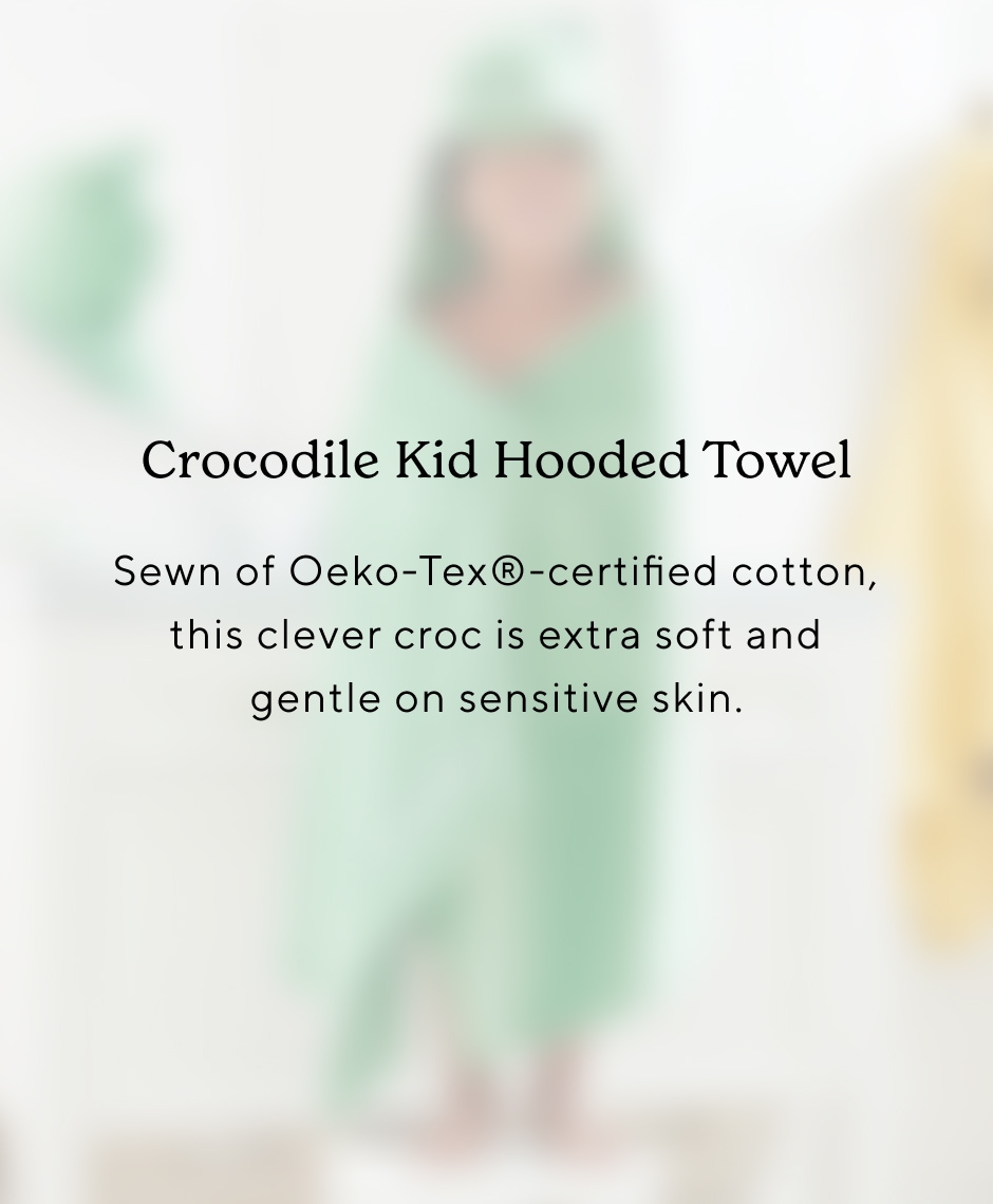 Crocodile Kid Hooded Towel