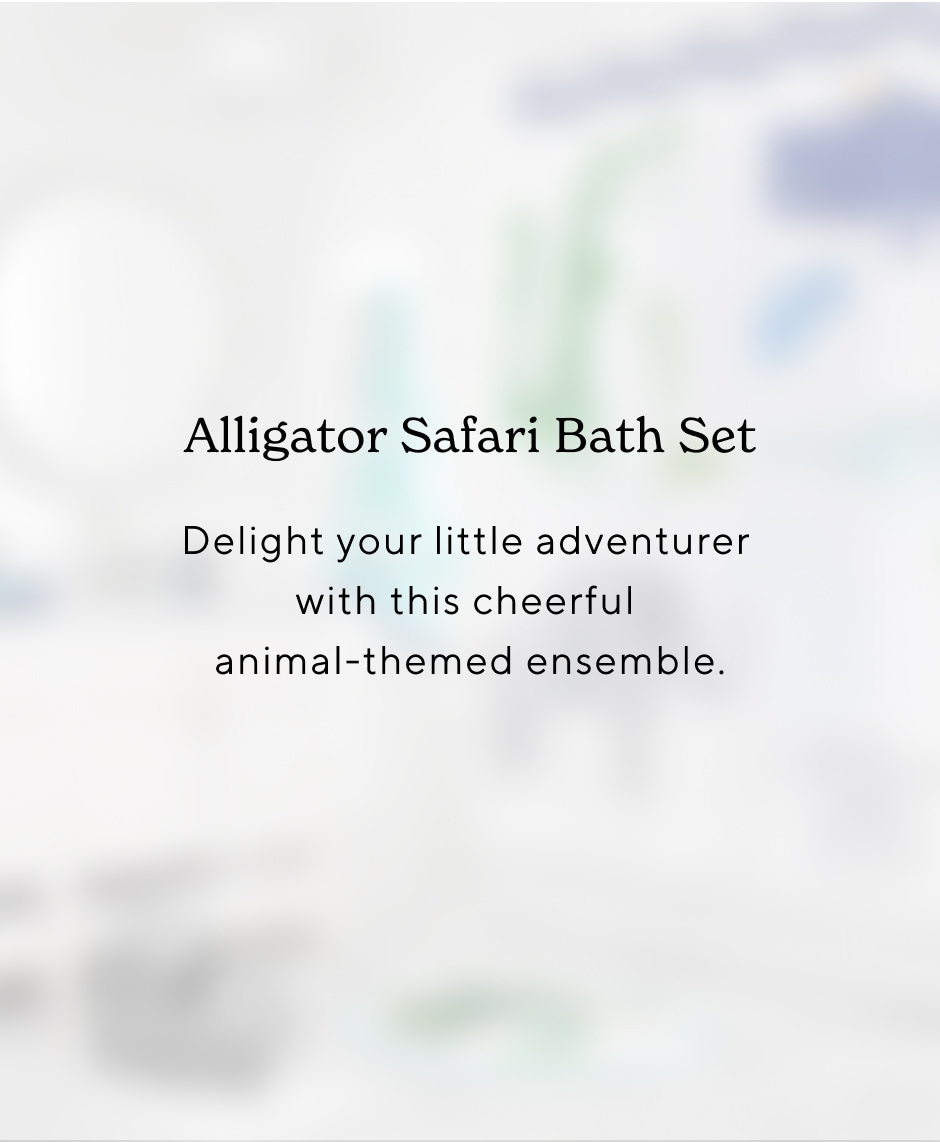 Alligator Safari Bath Set