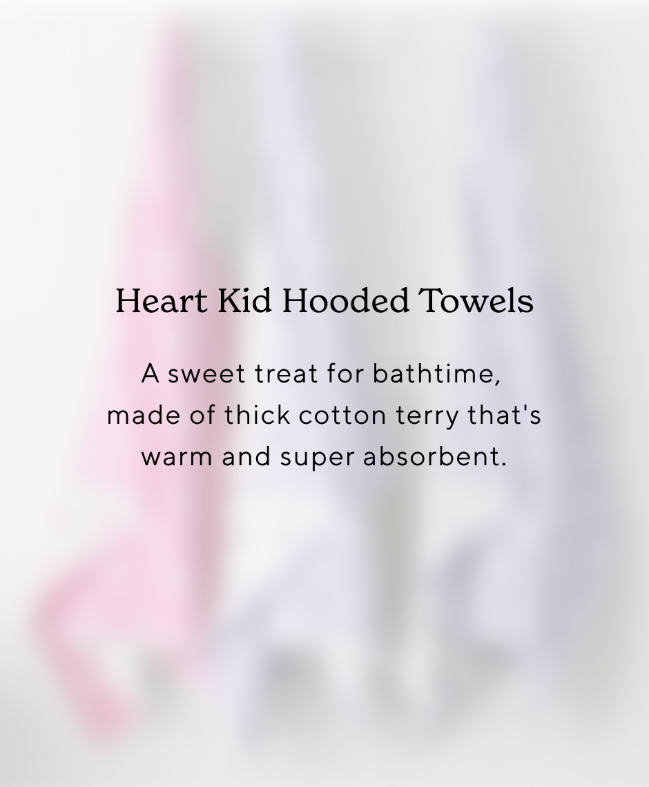 Heart Kid Hooded Towels