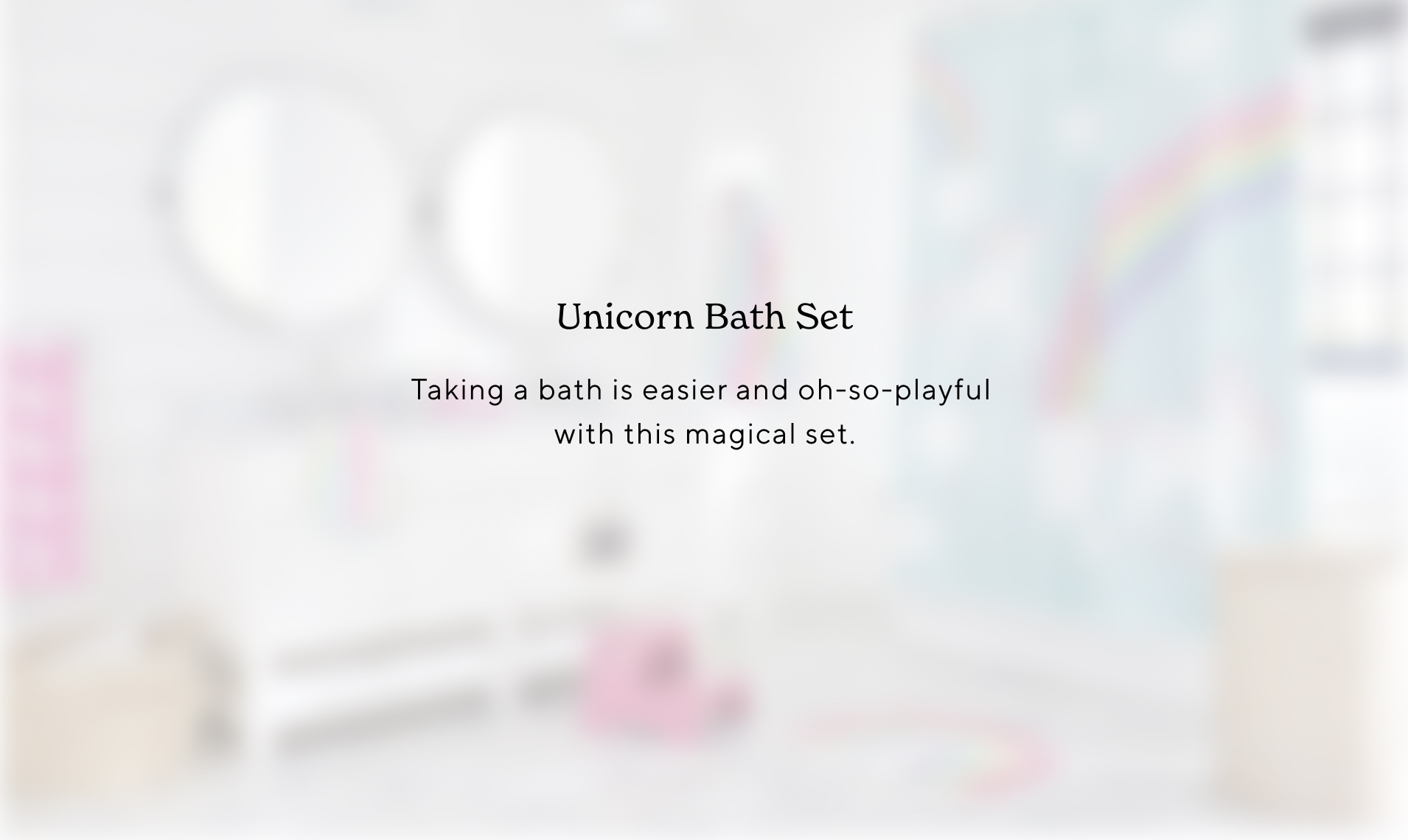 Unicorn Bath Set