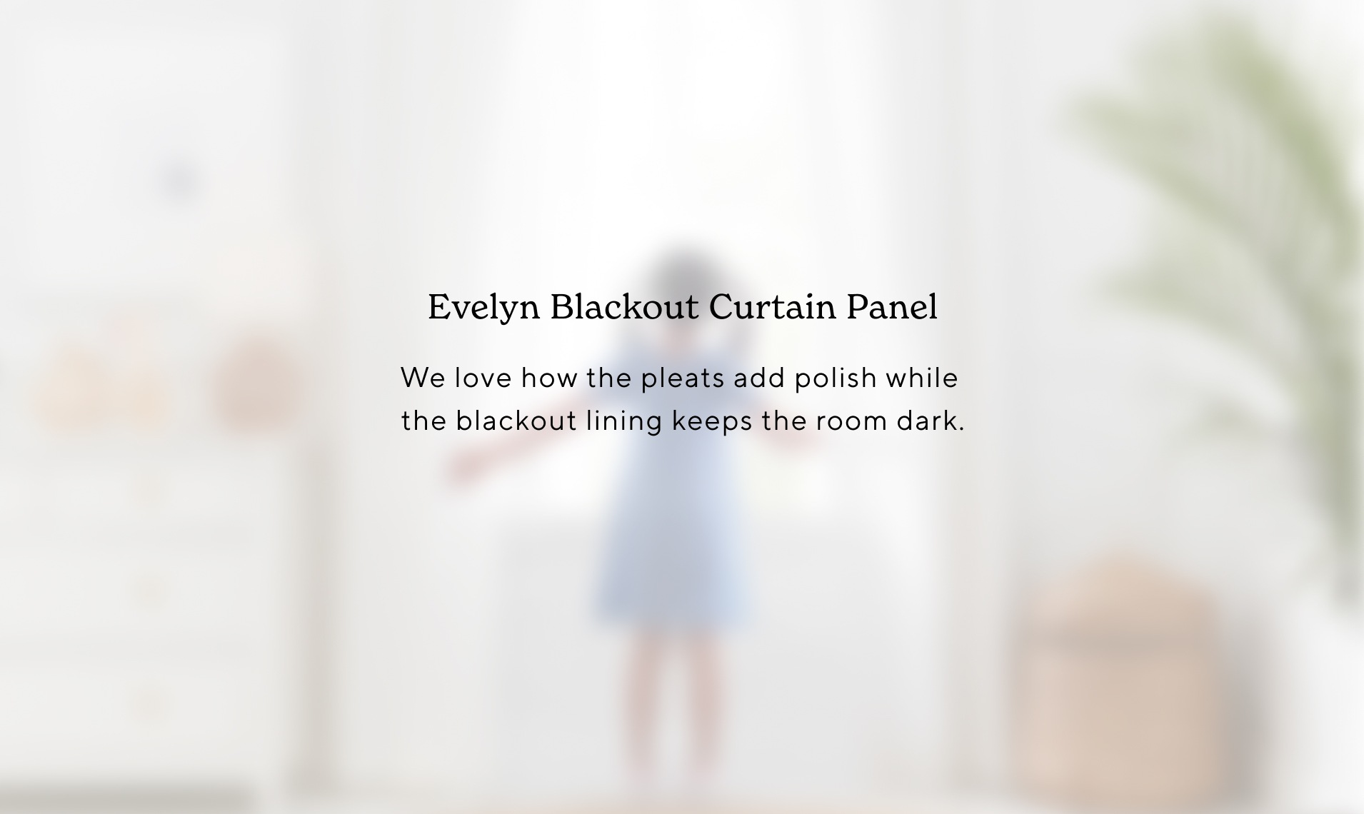 Evelyn Blackout Curtain Panel