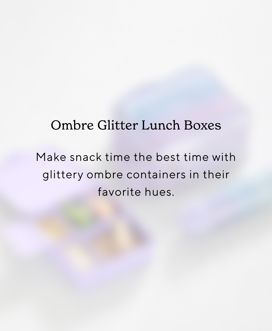 Ombre Glitter Lunch Boxes