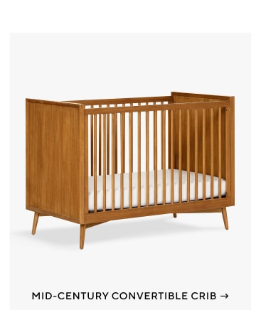 Mid-Century Convertible Crib