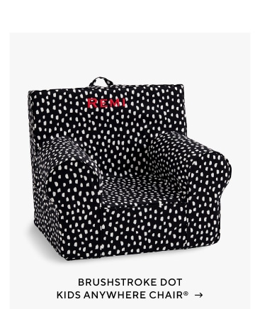 Kids Anywhere Chair®, Black Brushstroke Dot	