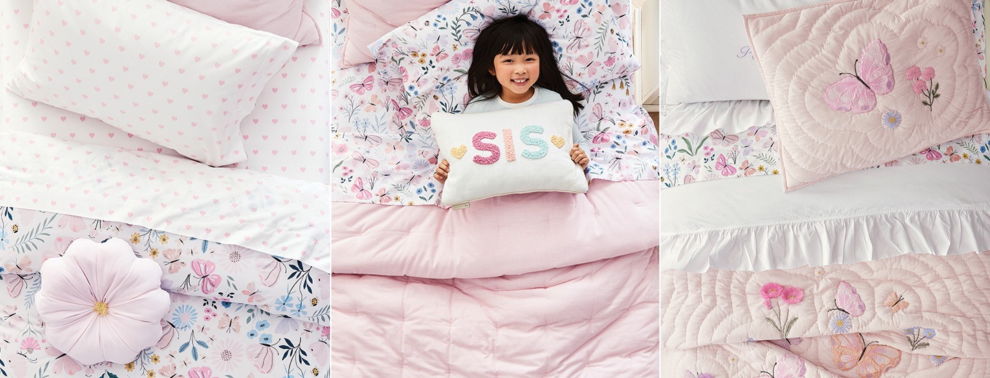 Kids Girl Bedding Collections | Pottery Barn Kids