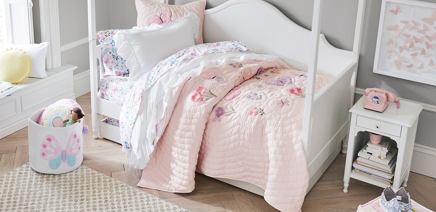 Amelia Tencel® Toddler Comforter  Pottery Barn Kids –  daniellewalkerenterprises