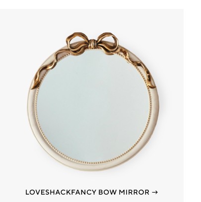LoveShackFancy Bow Mirror