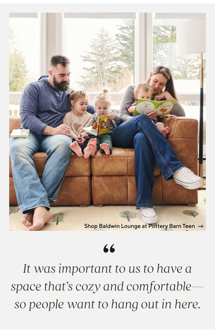 Jason & Kylie Kelce | Pottery Barn Kids