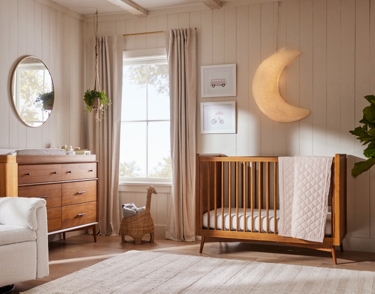 Mid fashion century modern baby room