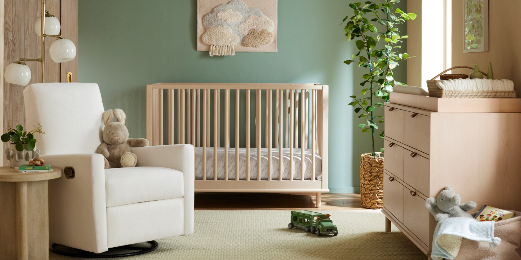 Neutral Mid-Century Nursery | Pottery Barn Kids