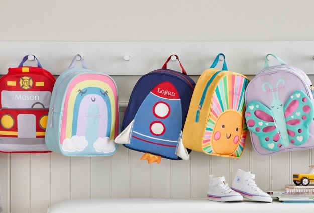 A group shot of Little Critters backpacks.