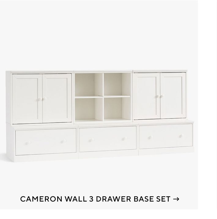 Cameron Wall 3 Drawer Base Set