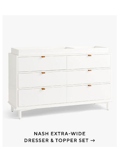 Nash Extra-Wide Dresser & Topper Set